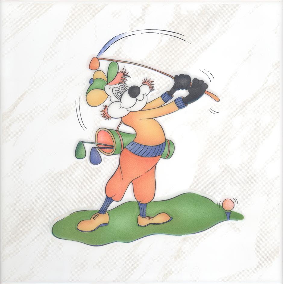 กระเบื้อง8x8 in. กีฬา 3M3/1P