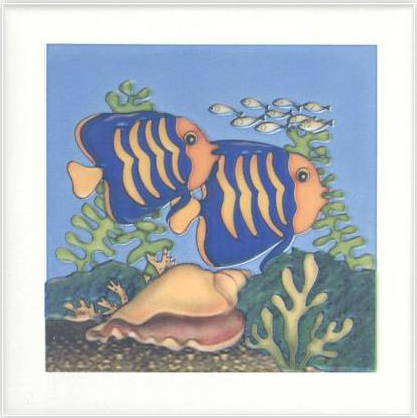 กระเบื้อง8x8 in. ปลาทะเล 4M2/1P