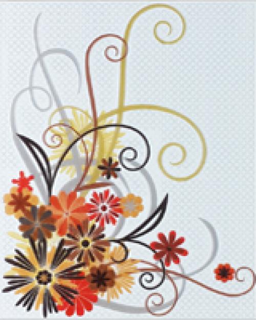 กระเบื้อง8x10 in. กมลวรรณ 5M/1P