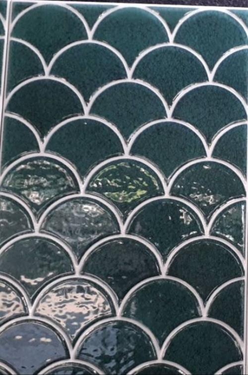 กระเบื้อง10x16 in. เกล็ดศิลาเขียว