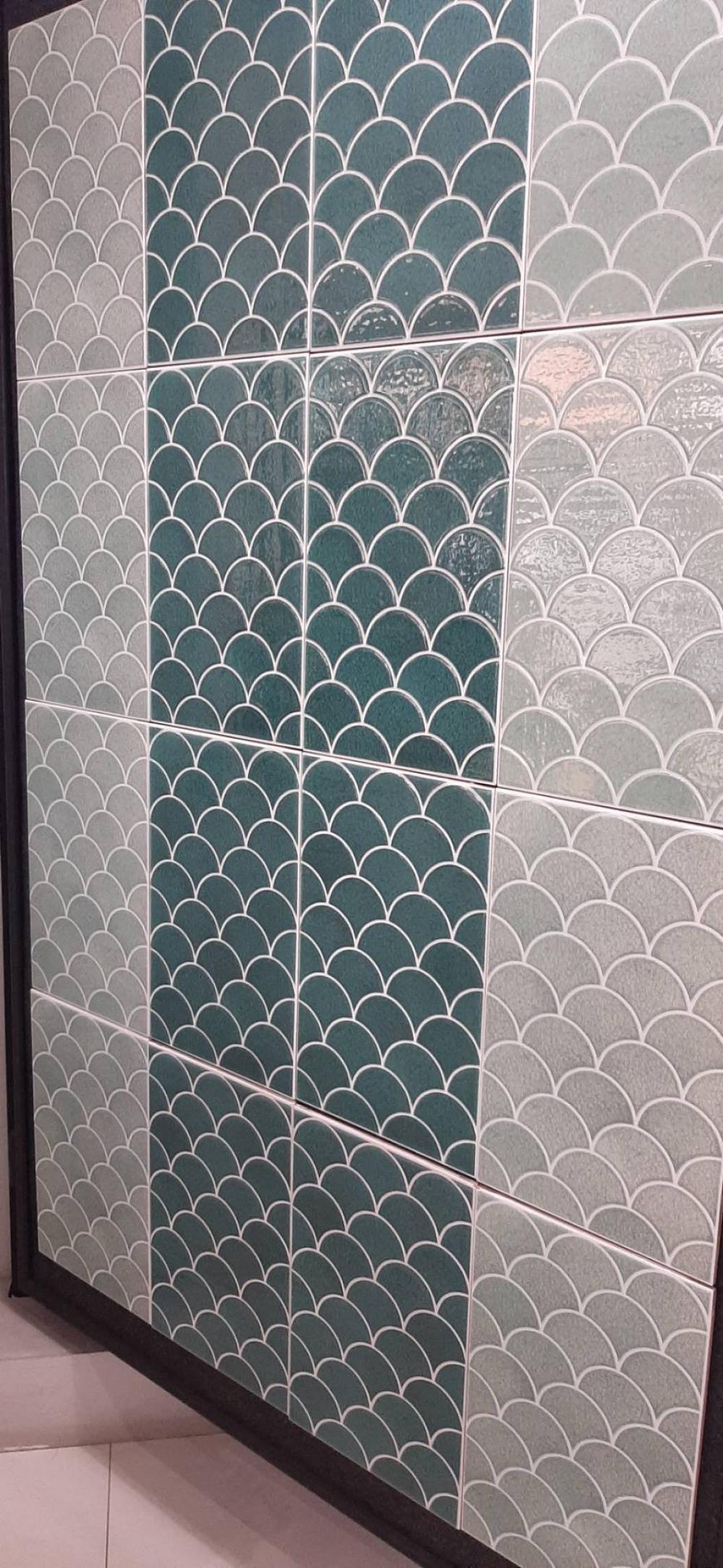 กระเบื้อง10x16 in. เกล็ดศิลาเขียว